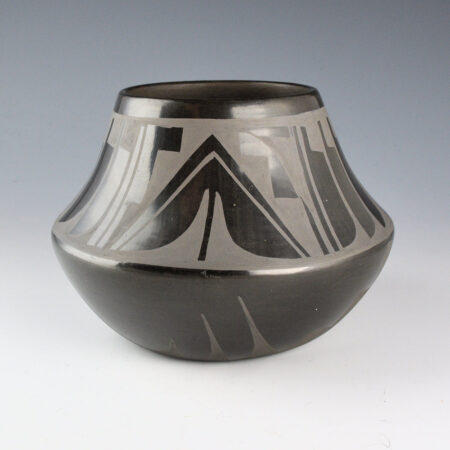 Dunlap, Carmelita - Jar with Feather and Flower Designs (1970s)