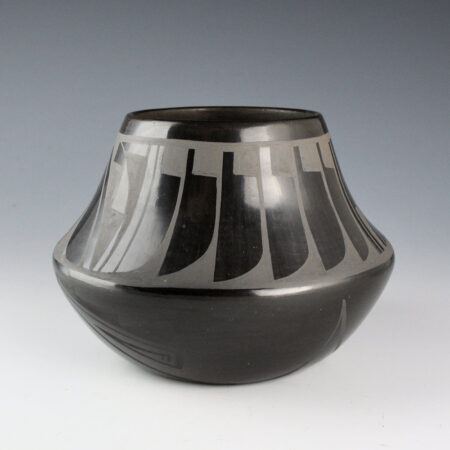 Alternative view of Dunlap, Carmelita - Jar with Feather and Flower Designs (1970s)