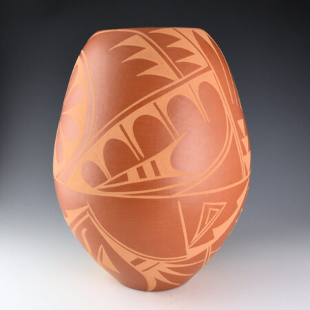 Alternative view of Dunlap, Cynthia Star Flower - 12" Tall Jar with Flower and Plant Designs