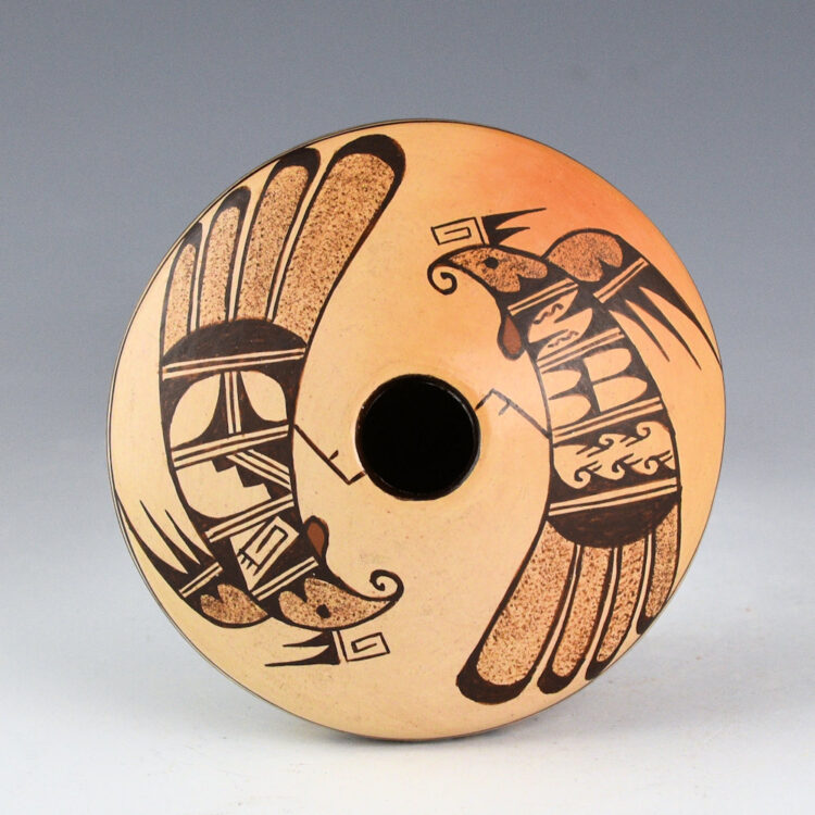 Komalestewa, Cynthia Sequi - Bowl with Hummingbirds and Shard Designs (1990s)