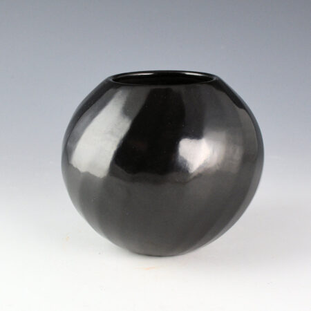 Gutierrez, Denny - Faceted Melon Jar with 23 Swirling Ribs