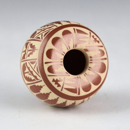 Alternative view of Curran, Dolores - Red Jar with Flower Petal and Water Designs