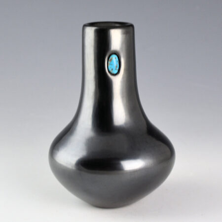 Salazar, Elaine - Long Neck Water Jar with Turquoise