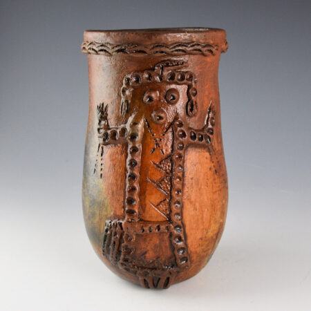 Alternative view of Tso, Faye - Water Jar with Double Yei Figures in Raised Relief (1980s)