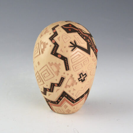 Alternative view of Fragua, Glendora - Lizard Seedpot with Coral