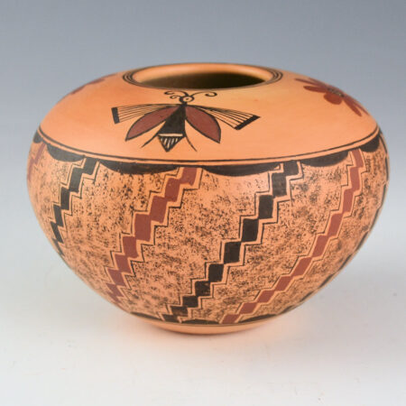 Nampeyo, Camille "Hisi" - Bowl with Butterflies and Flowers (1990s)