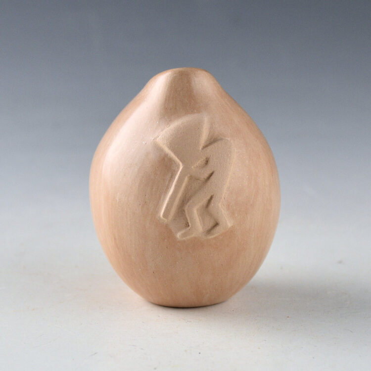 Nampeyo, Iris - Mini Seedpot with Flute Player (1990s)