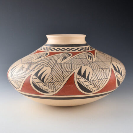 Nampeyo, James Garcia - 10" Wide Jar with Migration Pattern (1980s)