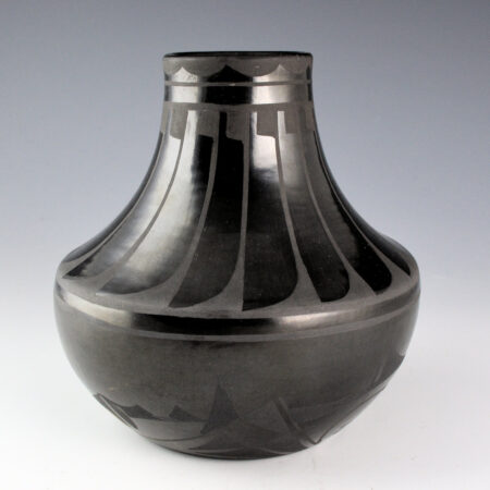 Dunlap, Jeannie Mountain Flower - Long Neck Jar with Feather and Cloud Designs