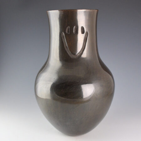 Alternative view of Tafoya, Judy and Lincoln - 13" Tall Long Neck Jar with Bear Paws (1998)