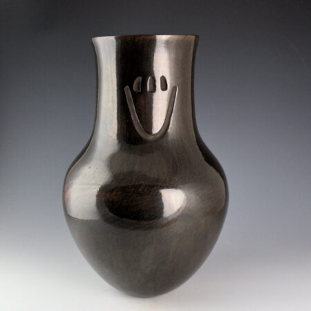 Tafoya, Judy and Lincoln - 13" Tall Long Neck Jar with Bear Paws (1998)