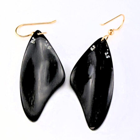 Alternative view of Pourier, Kevin - Buffalo Horn Monarch Butterfly Wing Earrings
