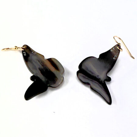 Alternative view of Pourier, Kevin - Buffalo Horn Monarch Butterfly Lapis Earrings