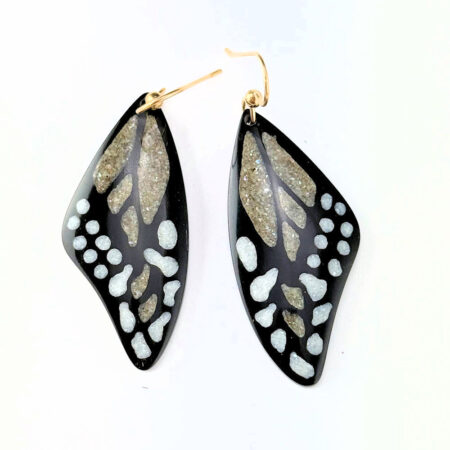 Alternative view of Pourier, Kevin - Buffalo Horn Monarch Butterfly Wing Earrings