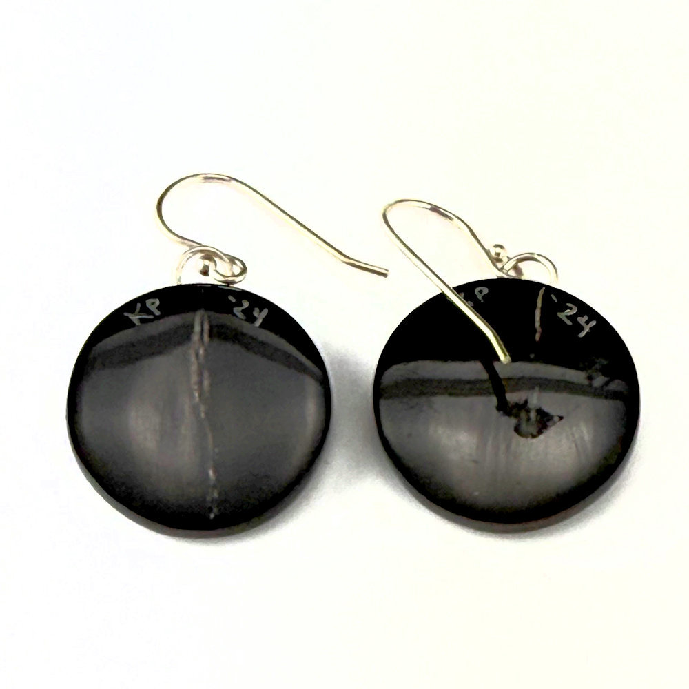 Pourier, Kevin - Buffalo Horn Star Medallion Earrings - Image 3