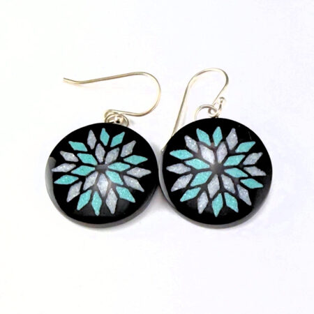 Pourier, Kevin - Buffalo Horn Star Medallion Earrings