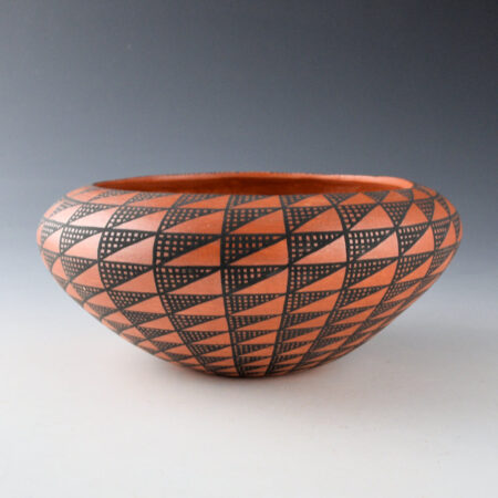 Trancosa, Kevin - Bowl with Swirling Triangular Geometric (1996)