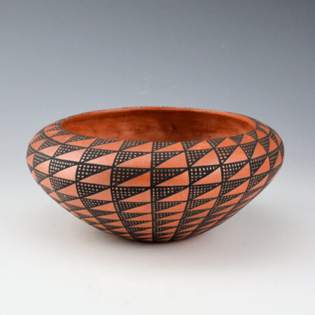 Trancosa, Kevin - Bowl with Swirling Triangular Geometric (1996)
