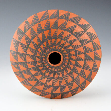 Trancosa, Kevin - Seedpot with Swirling Triangular Geometric (1996)