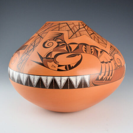 Alternative view of Namingha, Les - "Points of Origin" Large Hopi Jar