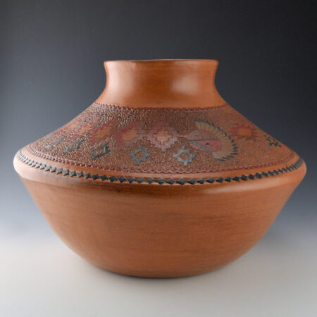 Williams, Lorraine - Large Wide Shoulder Jar with Sun and Moon Designs (1990s)