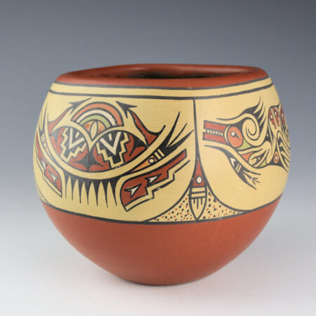Alternative view of Gutierrez, Margaret & Luther - Square Bowl with Avanyu and Cloud Designs (1970s)