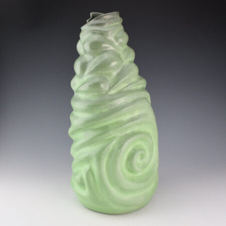 Alternative view of Begaye, Nathan - 14" Tall Green "Cloud Jar" (1997)