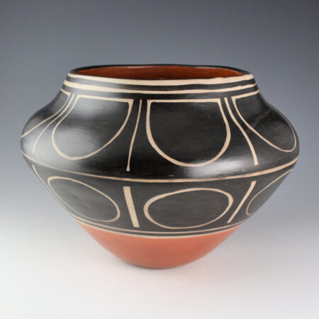 Alternative view of Pacheco, Paulita - 11" Wide Jar with Sun and Flower Designs (1990s)