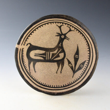 Tenorio, Robert  - Open Bowl with Pueblo Deer