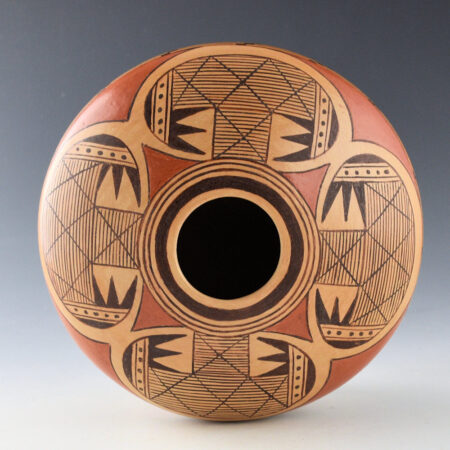 Alternative view of Nampeyo, Tonita - Bowl with Migration Pattern and Bat Wing Design (1980s)