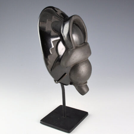 Alternative view of Moquino, Ty - "Warrior" Carved Clay Mask