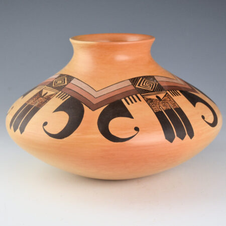 Navasie, Dolly Joe "White Swann" -Four-Color Jar with Eagle Tail Design