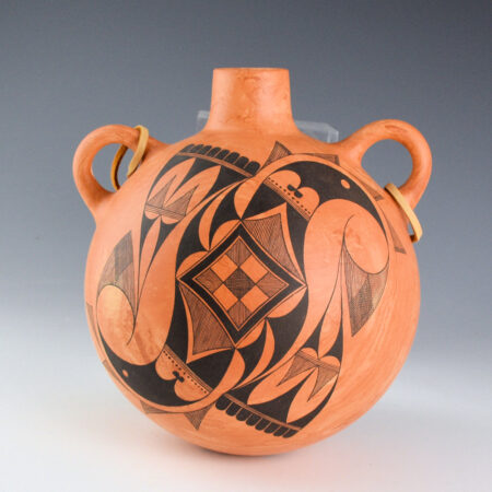 Analla, Calvin - Canteen with Flower and Double Bird Designs