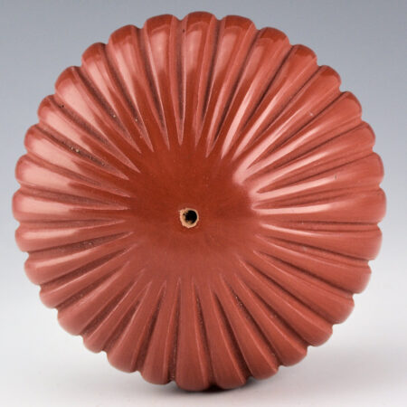 Alternative view of Baca David - Red 32 Rib Melon Bowl (1992)