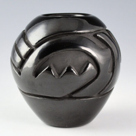 Alternative view of Chavarria, Denise - Jar with Mountain, River, and Cloud Designsk