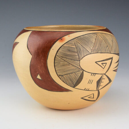 Alternative view of Quotskuyva, Dextra - "Birds and Dragonflies" Bowl (1970s)