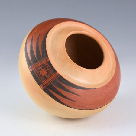 Alternative view of Quotskuyva, Dextra - "Eagle Wing" Indented Shoulder Jar (1980s)