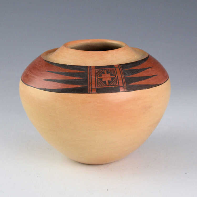 Quotskuyva, Dextra - "Eagle Wing" Indented Shoulder Jar (1980s)