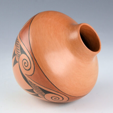 Alternative view of Quotskuyva, Dextra - "Clouds and Bird Wings" Water Jar (1980s)