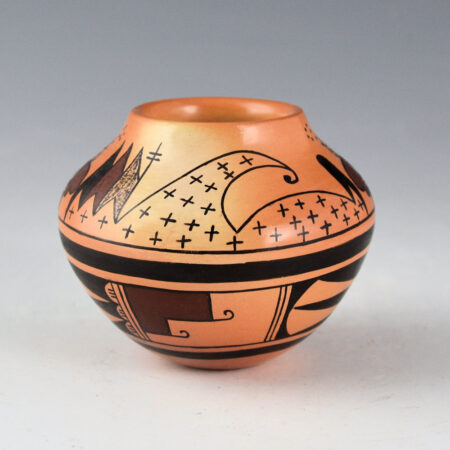 Alternative view of Tahbo, Dianna - Small Jar with Moth Design (1990)