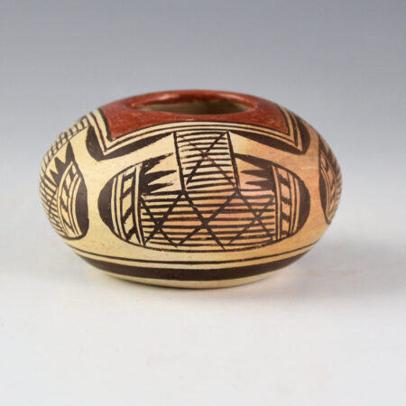Nampeyo, Fannie - Mini Bowl with Bat Wing Design (1976)