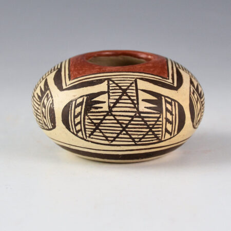 Alternative view of Nampeyo, Fannie - Mini Bowl with Bat Wing Design (1976)
