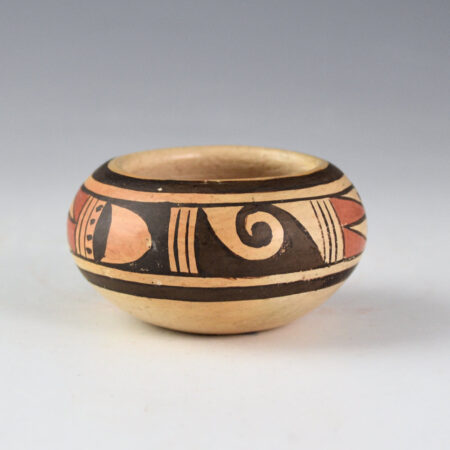 Nampeyo, Fannie - Mini Bowl with Rain and Water Designs (1976)