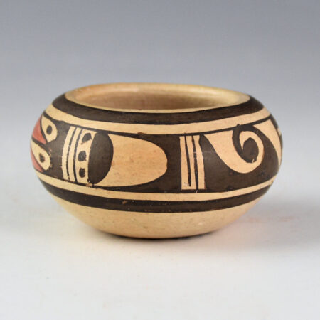 Alternative view of Nampeyo, Fannie - Mini Bowl with Rain and Water Designs (1976)