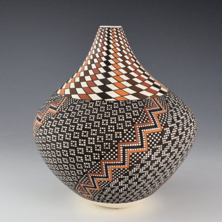 Antonio, Frederica - Jar with Four Seasons Designs Spiraling Design Neck