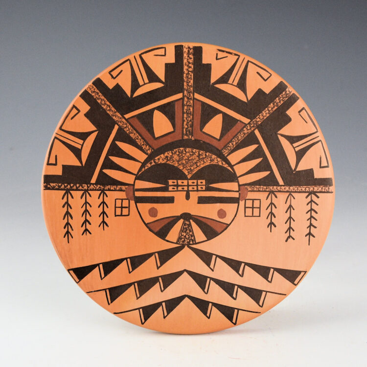 Maho, Garrett -  Round Tile with Shalako Katsina