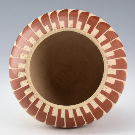 Alternative view of Nampeyo, Gary Polacca - Bowl with 32 Feathers, Sun and Coyote Medallions (1970s)