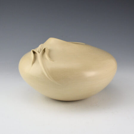 Alternative view of Nampeyo, Iris - Wide Bowl with Corn in Relief (1980s)