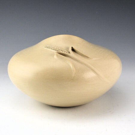 Nampeyo, Iris - Wide Bowl with Corn in Relief (1980s)