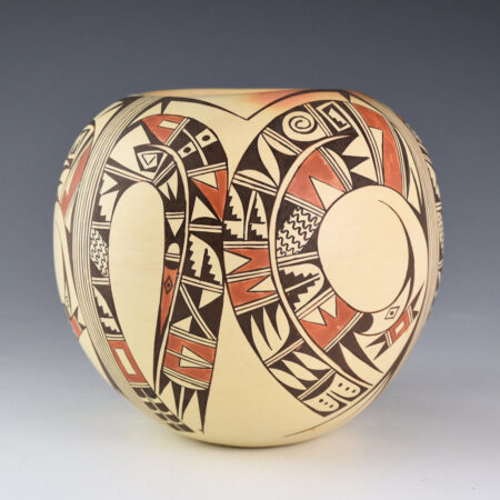 David, Irma - Bowl with Swirling Sikytaki Birds